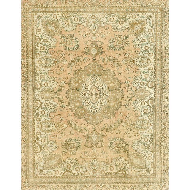 Ahgly Company Indoor Rectangle Abstract Brown Gold Abstract Area Rugs, 5' x 7'