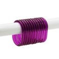 thumbnail image 1 of Anneaux de Rideau de Douche en Plastique Transparent Violet - Ensemble de 12, 1 of 5