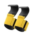 thumbnail image 4 of S SERENABLE 2 Pieces Weight Lifting Hooks Wrist Support for Bodybuilding Deadlifting Gym Yellow, 4 of 9