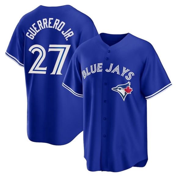 Men's Toronto Blue Jays Vladimir Guerrero Jr. Jersey 27# Adult Baseball Jersey Player Name Sport Shirt_WE