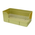 thumbnail image 1 of Bunblic Litter Box Potty Pee Pan Tray Corner Toilet Box Pet Toilet for Cat Small Animals Rats Cage Accessories Green, 1 of 8