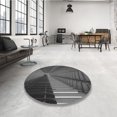 thumbnail image 4 of Ahgly Company Tapis d'Intérieur Lavable à la Machine, Carré, Transitionnel, Gris, Tapis de Zone, 4 Pieds Carré, 4 of 7