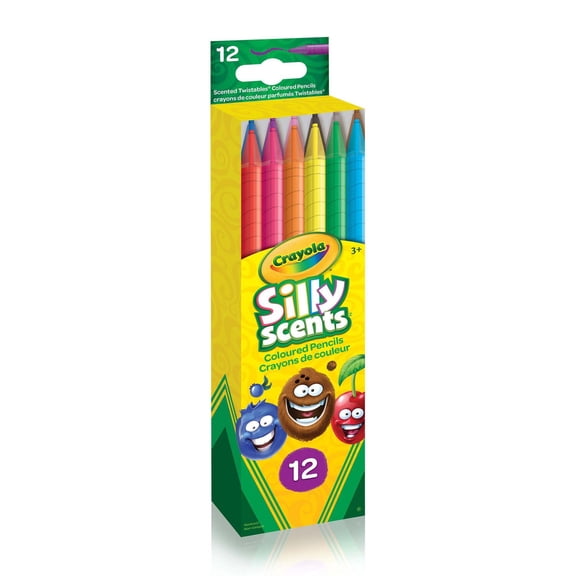 Crayola Silly Scents Twistables Coloured Pencils, 12 Count