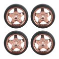 thumbnail image 4 of MesaSe 4 Pieces RC Car Tires for 1/18 RC Rally Car Repalces Spare Parts Argent, 4 of 9
