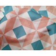 thumbnail image 4 of oneOone Silk Tabby Fabric Triangle|Parallelogram & Square Geometric Decor Fabric Printed BTY 42 Inch Wide, 4 of 4