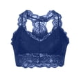 thumbnail image 1 of Soft Bralettes for Women Full-Coverage Bra Feature V-Neck Training Bra Style W-555 Blue 3XL, 1 of 3
