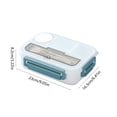 thumbnail image 3 of EGNMCR Kitchen Gadgets, Kitchen Accessories 4 Compartments In One Large Lunch Box Leakproof Lunch Box Suitable For Dining Out Work School Plastic Microwave Lunch Box Sealed lunch boxes, 3 of 8