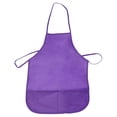 thumbnail image 1 of Children's Fabric Aprons with Pockets Kitchen Classroom Arts Crafts Painting Purple, 1 of 9
