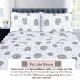thumbnail image 4 of RUVANTI Draps 100 % Coton – Parure de Lit en Percale pour Lit Simple, Motif Floral Rafraîchissant et Respirant, Résistants et d'Une Douceur et d'Un Confort Exceptionnels, Bonnet de 40 cm, Ensemble 3 Pcs, Motif Pissenlit, 4 of 8