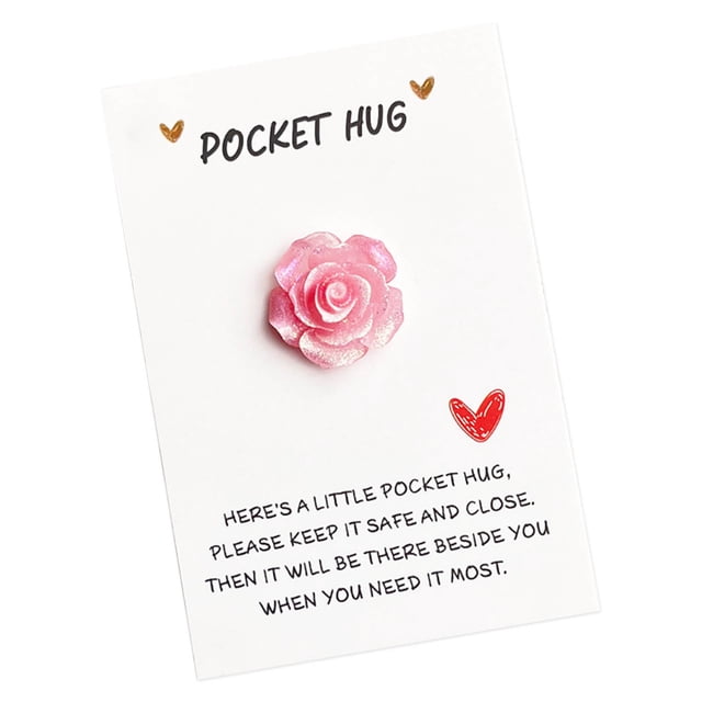 Chmadoxn Invitation Cards Gradient Glitter Rose Pocket Cuddle Card Gradient Rose Hugs Cards