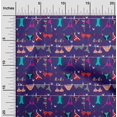 thumbnail image 2 of oneOone Rayon Purple Fabric Beach Wear Craft Projects Decor Fabric Printed By The Yard 56 Inch Wide, 2 of 4