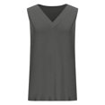 thumbnail image 4 of Timegard Womens Tank Tops V Neck Solid Color Fitting Comfy Sleeveless Top Summer Casual Basic Tee Shirts, 4 of 7