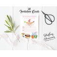 thumbnail image 3 of Darling Souvenir White Birthday Invitation Card 28 Pcs Fill or Write In Blank Invites Printable Party Supplies 5 x 7 Inches, 3 of 5
