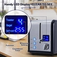 thumbnail image 4 of CUSIMAX 2-Slice Toaster - LED Display, Extra-Wide Slots, 6 Browning Levels, Defrost & Bagel Modes, Easy-Clean Crumb Tray., 4 of 4