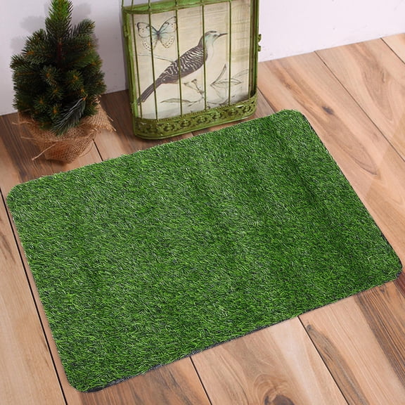 Minkissy 2 Pcs Gazon Artificiel Tapis d'Extérieur Vert Tapis en Polypropylène pour Patio