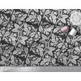 thumbnail image 2 of Soimoi Rayon Fabric Leaves & Floral Block Printed Fabric 1 Yard 42 Inch Wide, 2 of 3