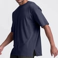 thumbnail image 1 of AherBiu T-Shirts pour Hommes Surdimensionnés en Coton Léger à Col Rond à Manches Courtes T-Shirt Décontracté, 1 of 8