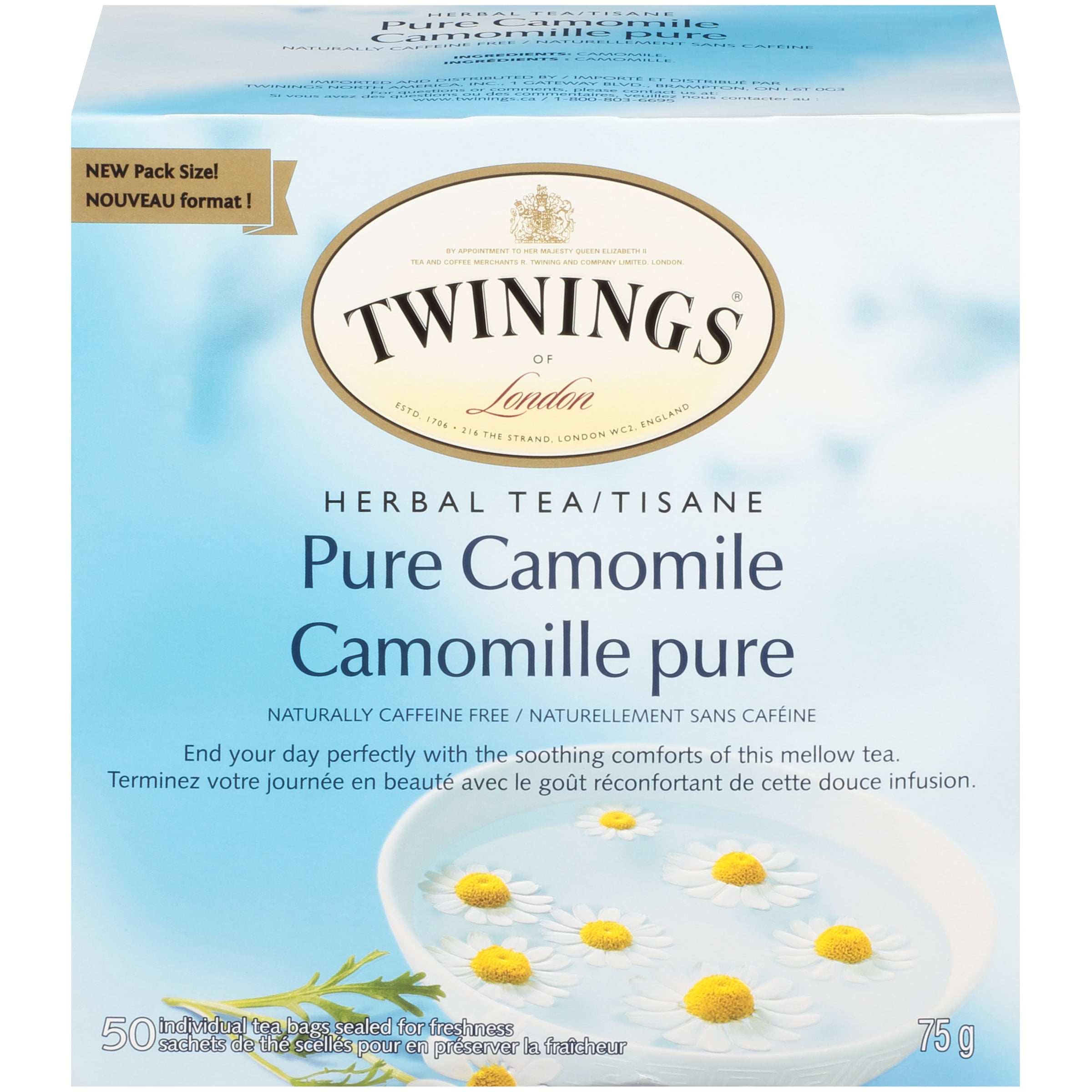 Twinings Pure Camomile Herbal Tea Bags 50s