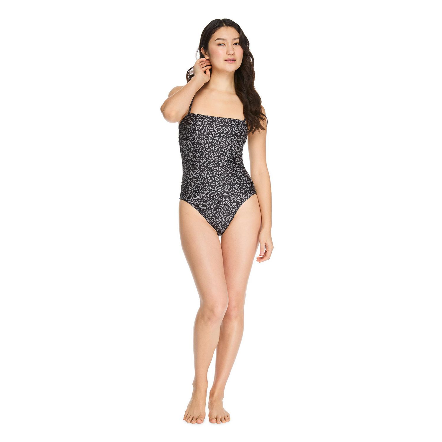 Maillot de bain 1 pièce froncé Reebok pour femmes