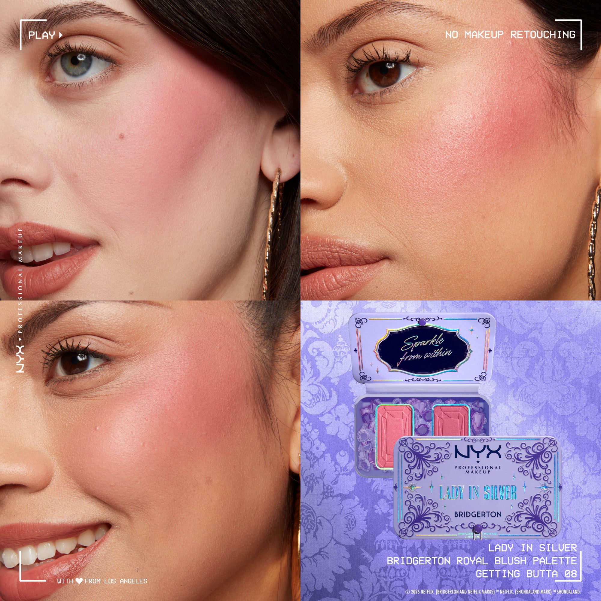NYX Professional Makeup Palettes de fards à joues royal Bridgerton