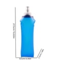 thumbnail image 3 of weibbin Bouteille d'Eau Souple Pliable Portable en TPU, Flasque d'Hydratation Pliable Réutilisable avec Capuchon Anti-Déversement pour la Randonnée, le Vélo, la Course et les Sports de Plein Air 16,9 Oz, 3 of 7