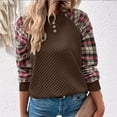 thumbnail image 2 of Sentmoon Manteau pour Femme Grande Taille Manteaux d'Hiver pour Dames à Manches Longues Chandails à Capuchon à Col Rond Automne et Hiver Léger et Chaud pour la Randonnée et l'Escalade Brun TG, 2 of 9