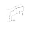thumbnail image 4 of Monarch Specialties Bed, Headboard Only, Queen Size, Bedroom, Upholstered, Linen Look, Beige, Transitional, 4 of 4