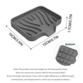 thumbnail image 3 of Summer Saving,2PC Soft Gel Soap Sponge for Sink, Countertop Sink Storage Tray, Kitchen or Bathroom Use, | Plastic, Green-757 $BS$3, 3 of 8