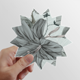 thumbnail image 1 of Lily Drawing Art Flower Sun Vinyl Sticker Luggage Graffiti Flower Decal, 1 of 3
