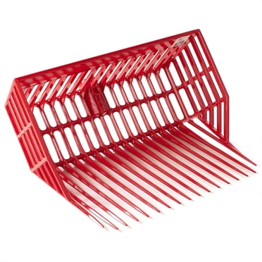 Little Giant Tête de Fourche à Pas DuraPitch en Polycarbonate avec Design de Panier, Rouge