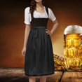 thumbnail image 2 of GDREDA Oktoberfest Bavarois Tablier Mi-Long Classique Uni pour Femme avec Liens pour Robe de Fête pour Rassemblements Festifs, 2 of 8