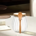 thumbnail image 4 of Glass Tea Bottle Storage Jar with Spoon, Airtight Glass Container for Kitchen Pantry, Premium Tea Leaf Canister with Seal Lid for Spices Herbs Coffee, 4 of 5