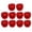 Rouge, variante sur 10 Pcs Mini Chapeau Occidental en Plastique Bricolage Déco pour Poupée Gâteau Bouteille Ornement de Fête