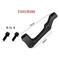 thumbnail image 1 of LEFU for Bike Disc Brake Rotor Adapter Set 180/203mm Front Rear IS Post Mount Caliper Converter Aviation Aluminum Alloy for Black Green, 1 of 5