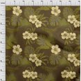 thumbnail image 4 of oneOone Rayon Dark Olive Green Fabric Tropical Flower Sewing Craft Projects Fabric Prints By Yard 56 Inch Wide, 4 of 4