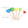thumbnail image 2 of Foam Sponge Paint Brushes for Kids Art Crafts Assorted Colors 20 Pieces Safe and Durable, 2 of 8