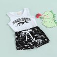 thumbnail image 2 of Boys Sets Letter Crew Neck Sleeveless Vest Tree Shorts, 2 of 6