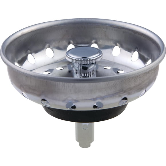 Peerless Deluxe Stainless Sink Strainer with Post