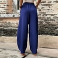 thumbnail image 4 of Birdeem Pantalon Décontracté Ample et Bouffant pour Femmes avec Poches, Combinaison Mode, Pantalon Salopette en Coton et Lin, 4 of 7