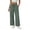 Army Green, variant on Nfurl High Waisted Pants for Women Wide Leg Work Casual Trouser Pants with Drawstring Trendy Summer Cute Going Out Pants with Pockets Black,M