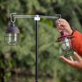 thumbnail image 3 of fastboy Camping Lamp Hook Bracket With High Wind Resistance Stable Retractable Double Head Lighting Pole Coffee color, 3 of 6