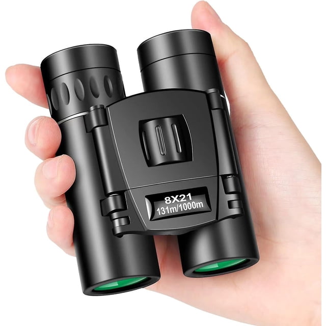 8x21 Mini Pocket Binoculars Compact, Small Clear View Binoculars For Adults, Easy Focus Lightweight Portable Binoculars For Bird Watching Theater Oper