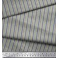 thumbnail image 2 of Soimoi Tissu Poly Georgette à Lignes Diagonales Petit Tissu de Décoration Imprimé au Mètre 52 Pouces de Large, 2 of 3