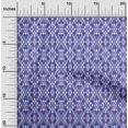 thumbnail image 2 of oneOone Silk Tabby Bluish Violet Fabric Asian Ikat Craft Projects Decor Fabric Printed by The Yard 42 Inch Wide, 2 of 4