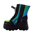 thumbnail image 2 of HKEJIAOI Bottes à Plateforme Mode pour Femmes Bottes Compensées Multicolores pour Dames Chaussures à Plateforme à Fermeture Éclair, 2 of 5