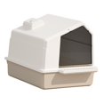 thumbnail image 4 of GROWTH TANK Cat Litter Box Toilet Anti Splashing Sand Box Container Full Enclosed Pet Litter Brown, 4 of 9