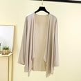 thumbnail image 1 of TopLLC Ensembles de Pyjama Ensembles de Détente pour Femmes, Vêtements de Nuit pour Femmes Blouse pour Femmes Uni Décontracté Mode Col Rond Manches Longues Régulières Hauts de Vêtements de Nuit Manches Longues Hauts de Pyjama, 1 of 3