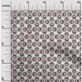 thumbnail image 1 of oneOone Georgette Viscose Fabric Peacock Feather Ikat Printed Craft Fabric BTY 42 Inch Wide, 1 of 4