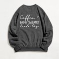 thumbnail image 4 of WEAIXIMIUNG Custom Sweatshirt Ladies Fashion Leisure Pure Color Loose Long Sleeved Printed Letters Round Collar, 4 of 4