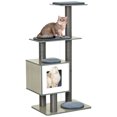 thumbnail image 1 of PawHut Cat Tree Cat Condo with Scratching Post Grey 47", 1 of 10